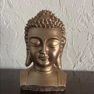 Antique gold Buddha Head Sculpture